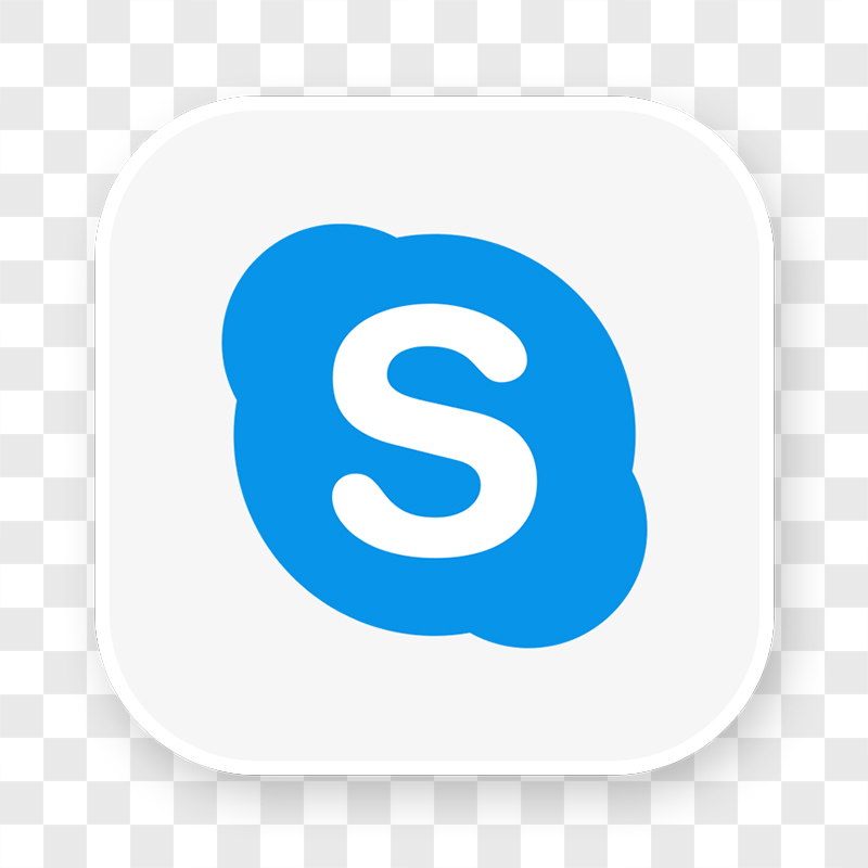 Skype Ícone Sem Fundo PNG Transparente Logo