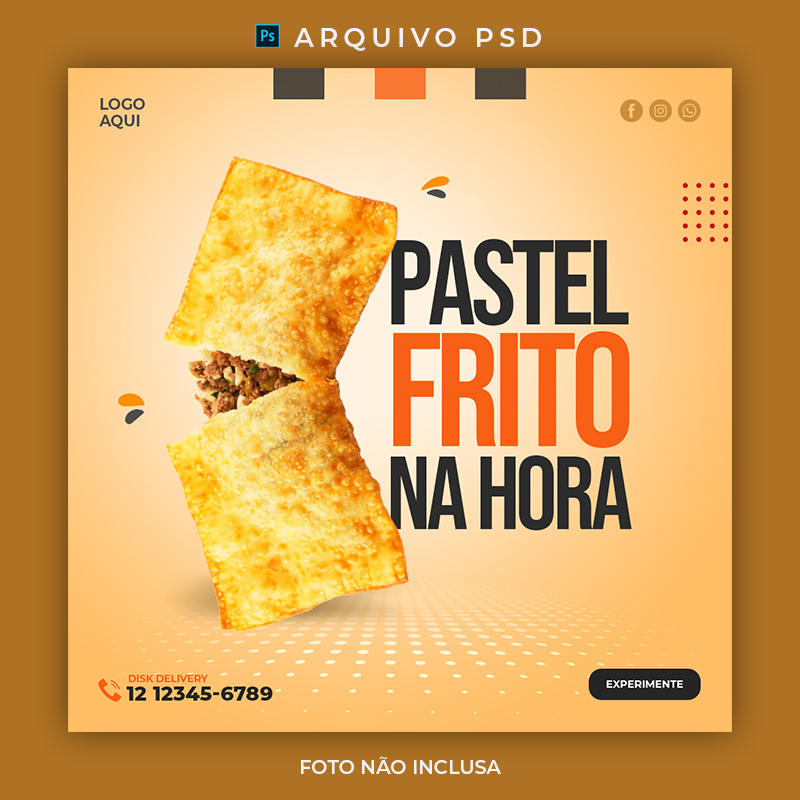 Pastelaria Social Media PSD Editável Pastel Post