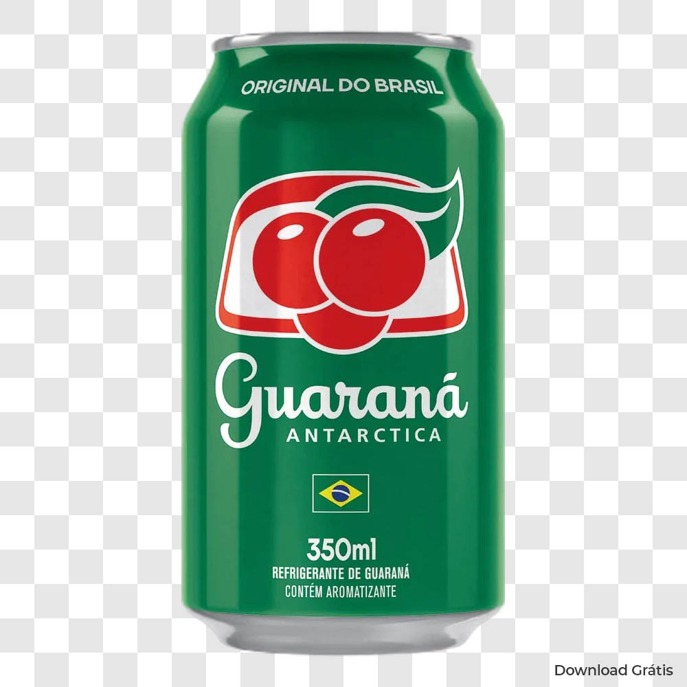 Refrigerante Guaraná Antarctica Lata 350 ML PNG Sem Fundo