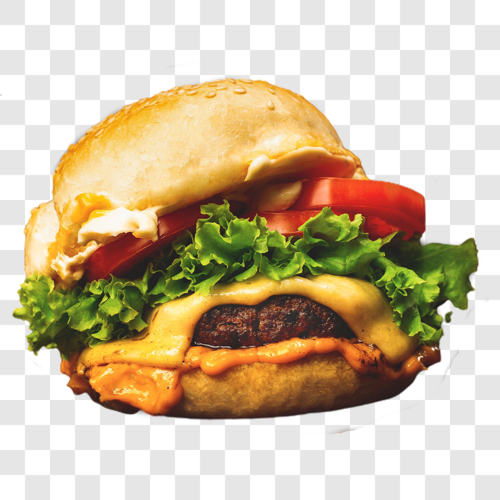 Hambúrguer Artesanal PNG Queijo Sem Fundo