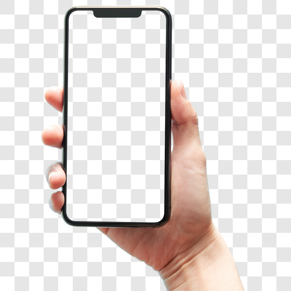 Mão Segurando Celular PNG Sem Fundo Transparente