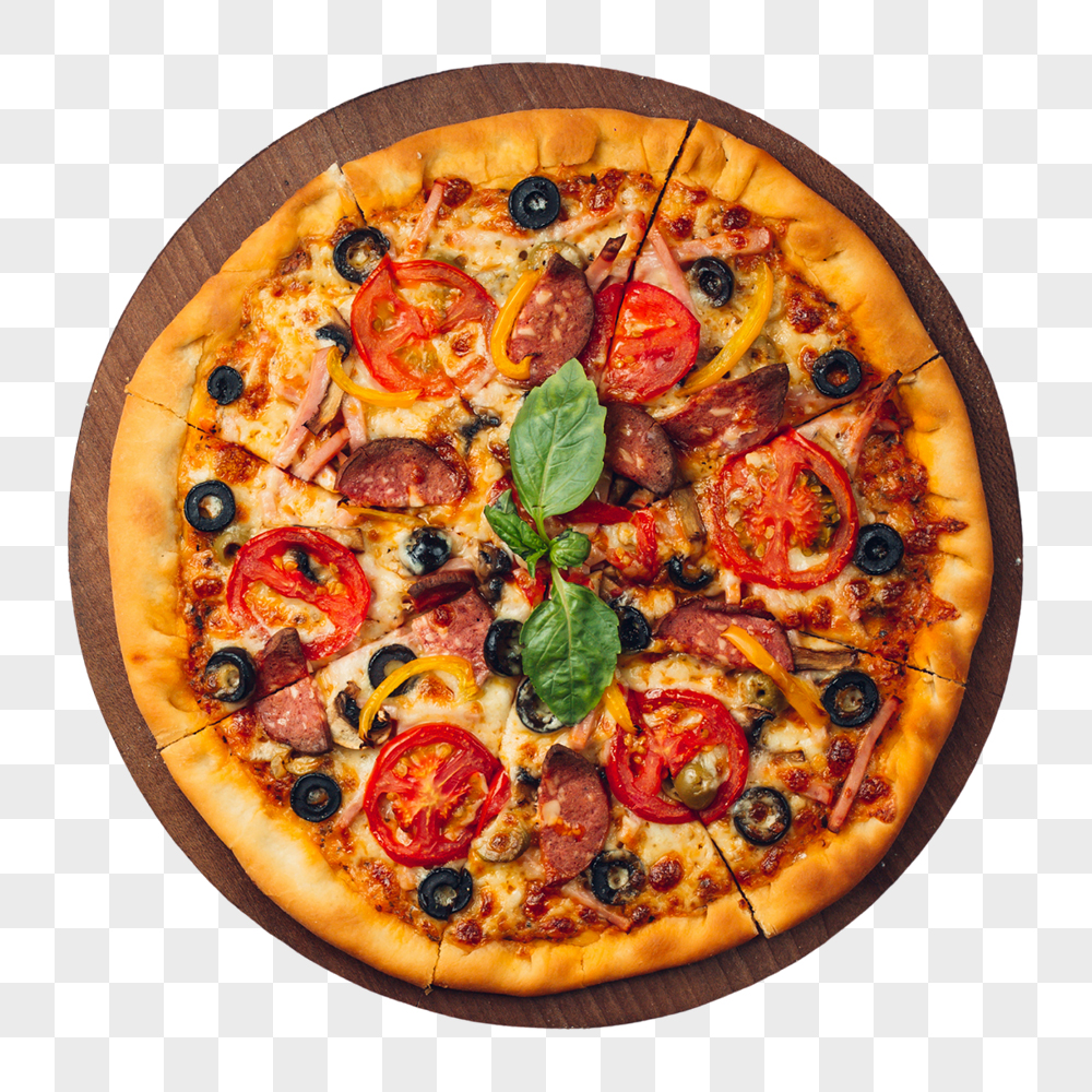 Pizza Grande PNG Transparente Sem Fundo