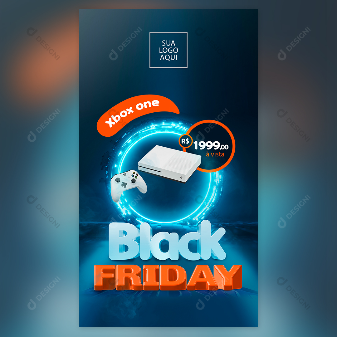 Social Media PSD Stories Editável Black Friday Oferta Photoshop