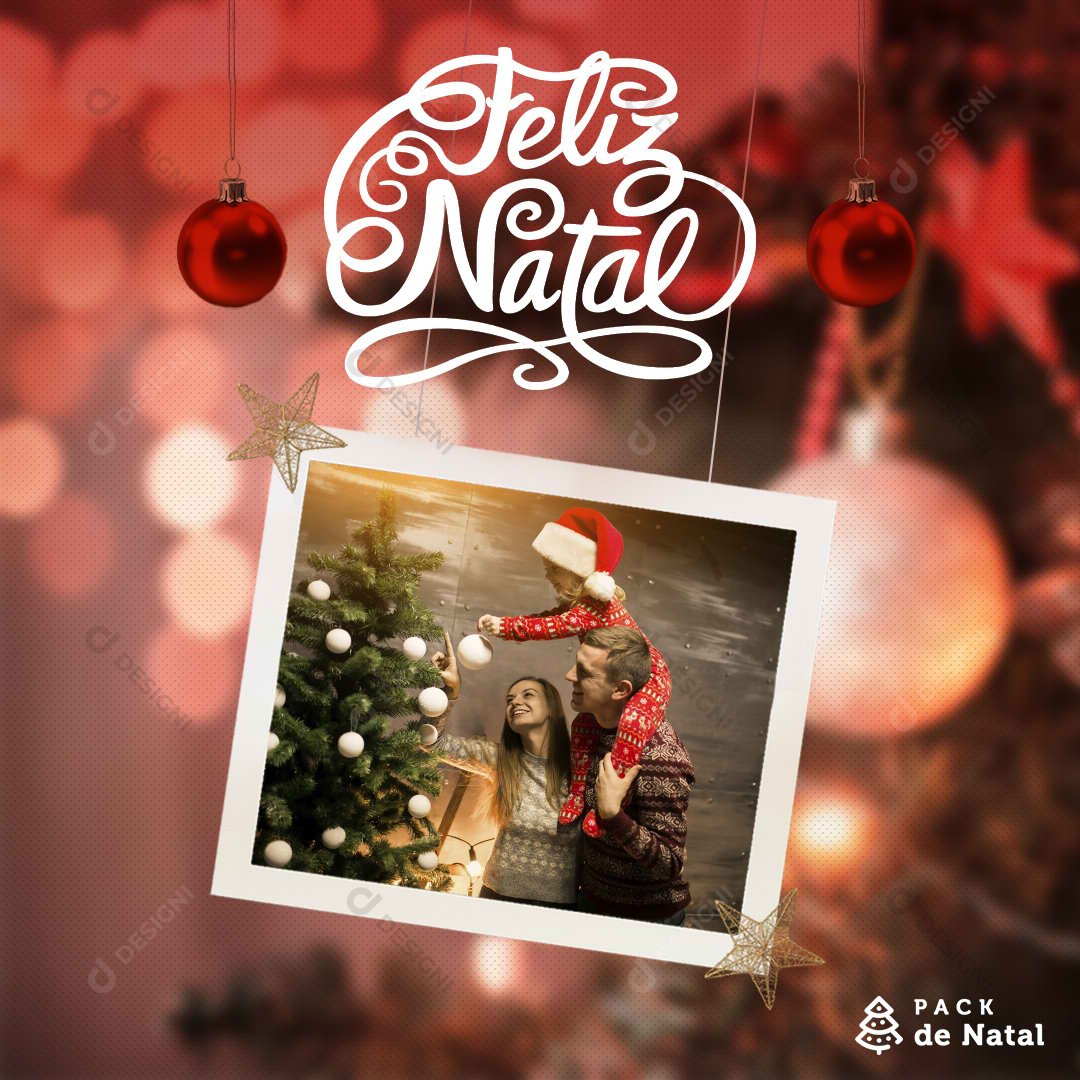 Social Media PSD Editável Feliz Natal Post