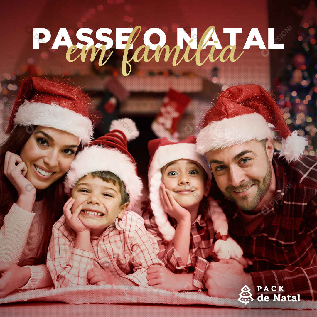 Social Media PSD Editável Natal em Família Post