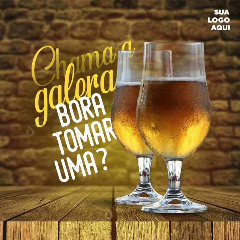 Cerveja Bebidas Bar Social Media PSD Editável Post Photoshop