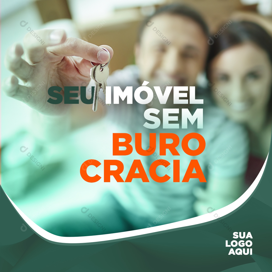 Imobiliária imóveis Social Media PSD Editável