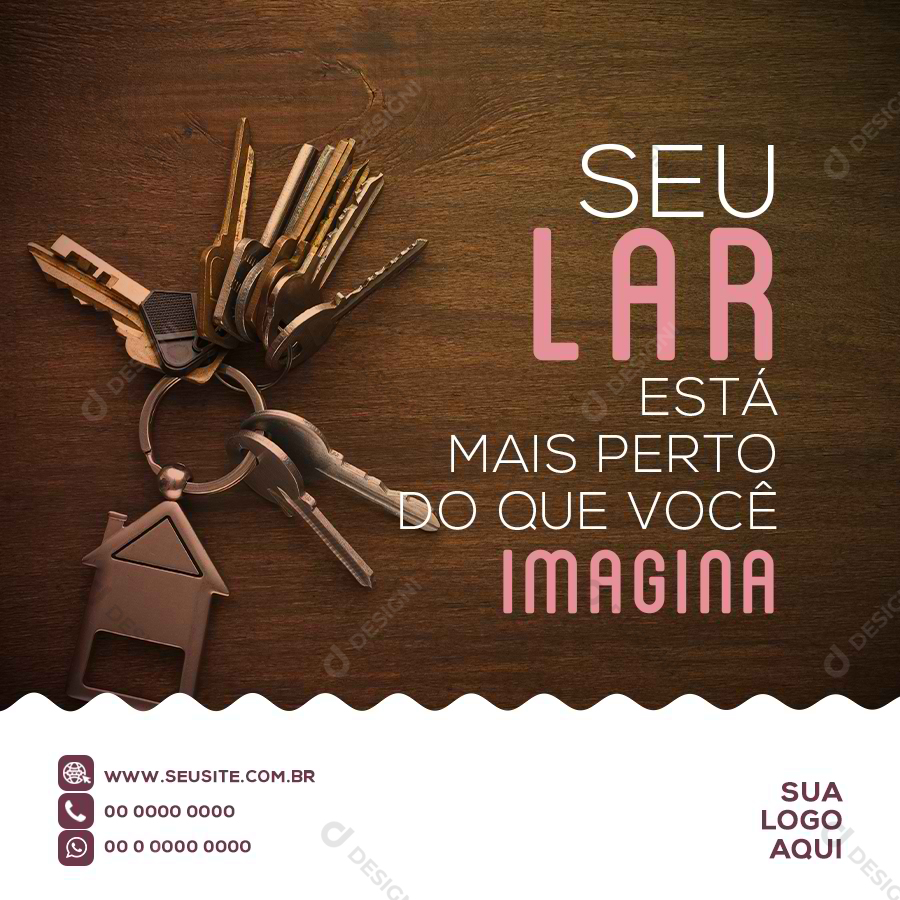 Imobiliária imóveis Social Media PSD Editável