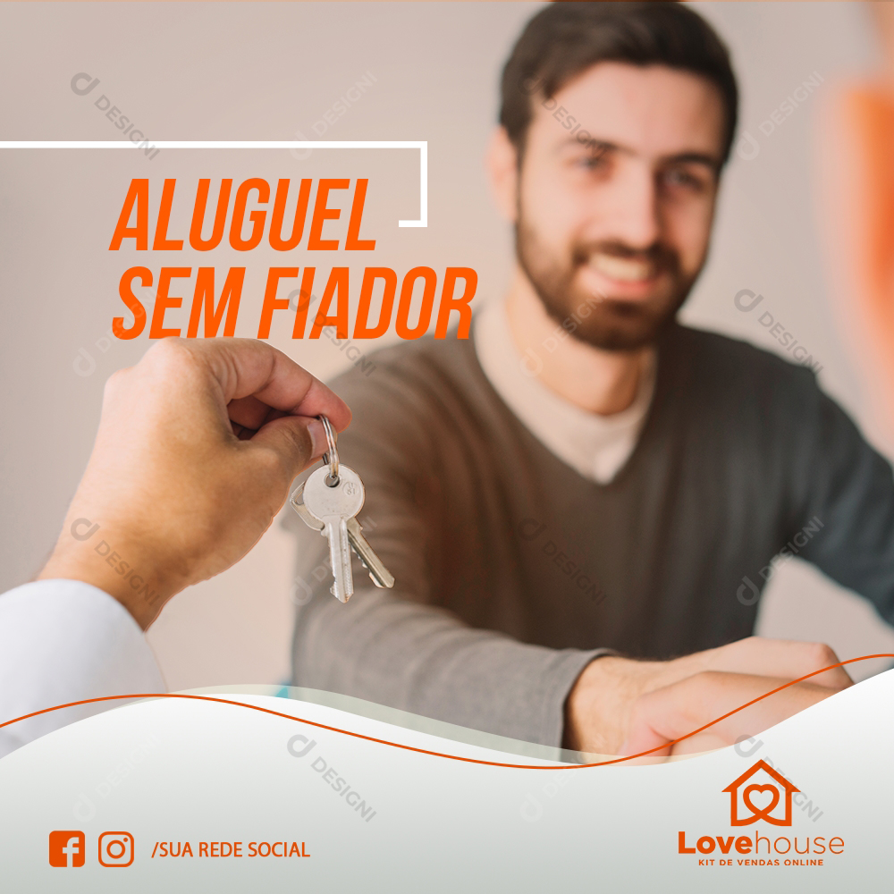 Imobiliária imóveis Social Media PSD Editável