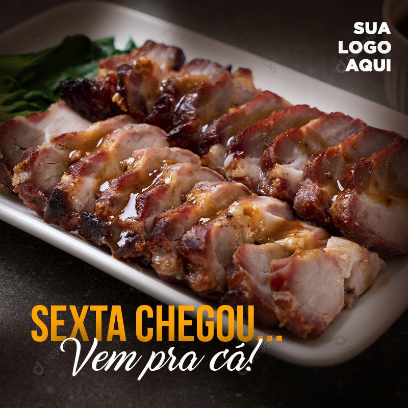 Restaurante Carne Social Media PSD Açougue