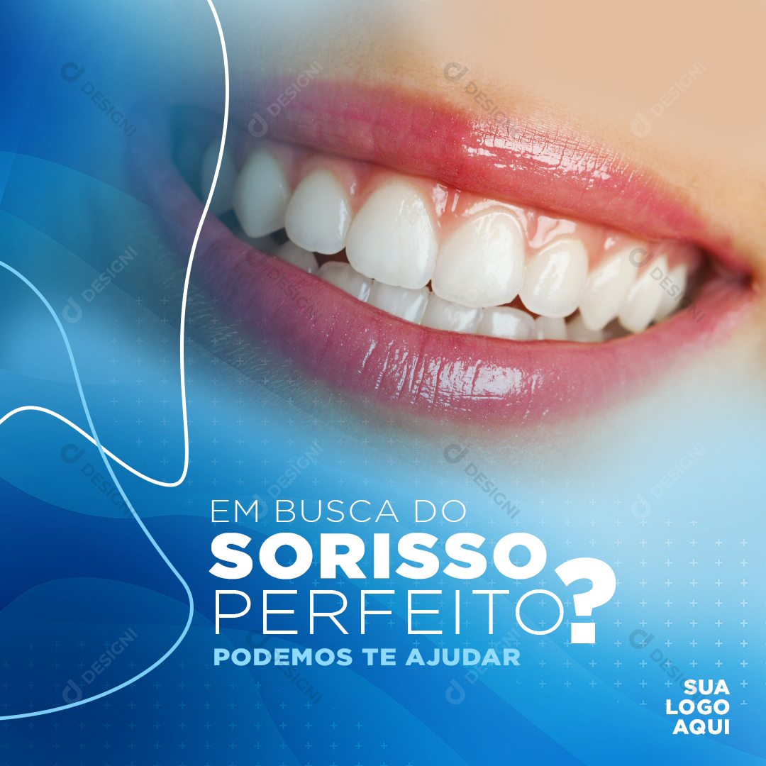 Saúde Social Media PSD Dentista Sorriso Dentes