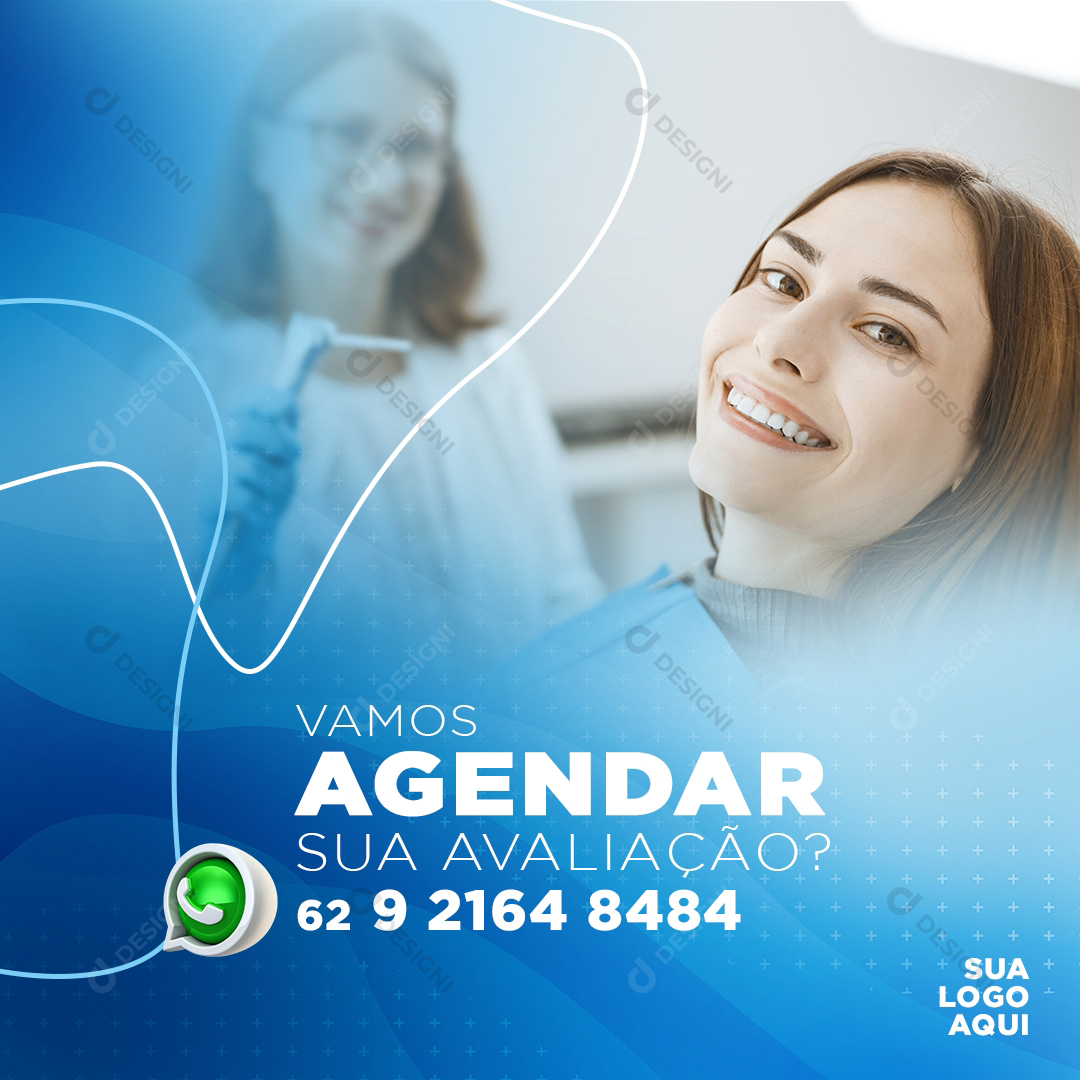 Saúde Social Media PSD Dentista Sorriso Dentes