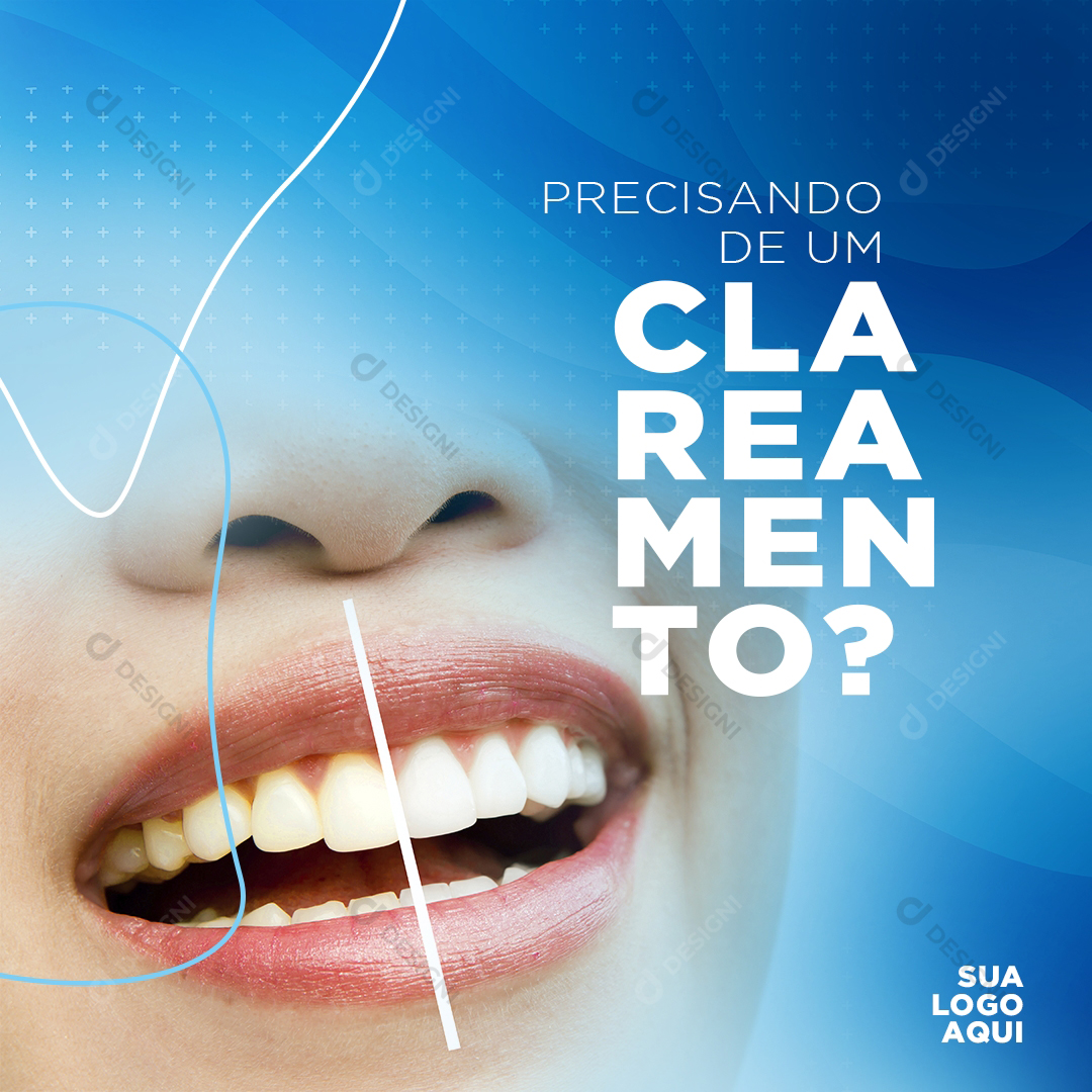 Saúde Social Media PSD Dentista Sorriso Dentes