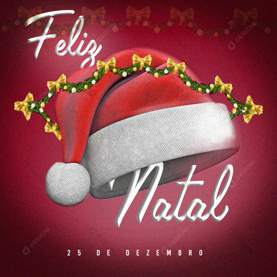 Feliz Natal Social Media Post PSD Editável