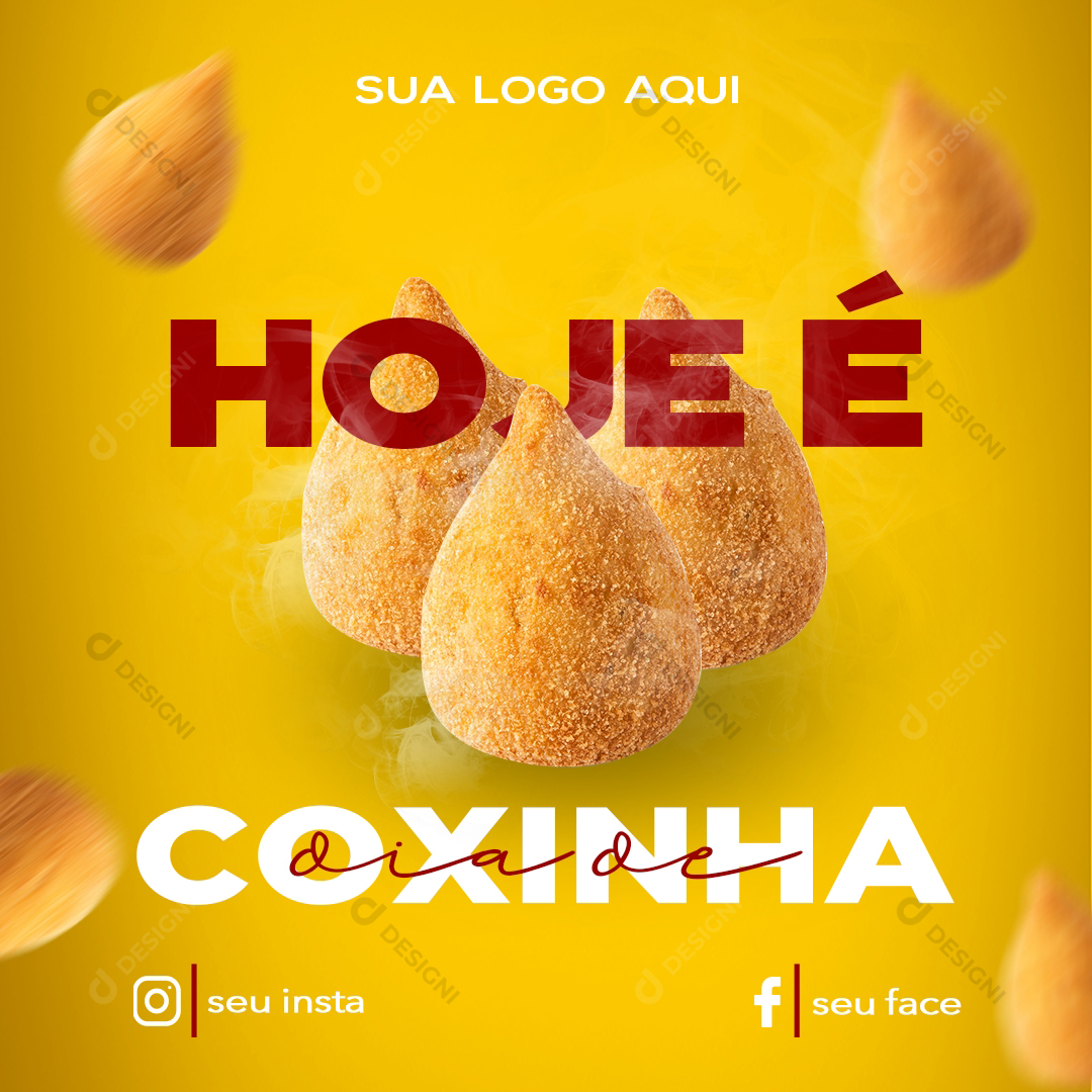 Social Media PSD Coxinha Pastel Pastelaria Comida