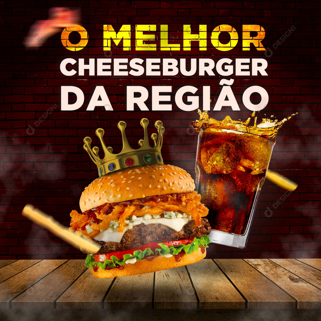 Hamburgueria Hambúrguer Lanche PSD Social Media Comida