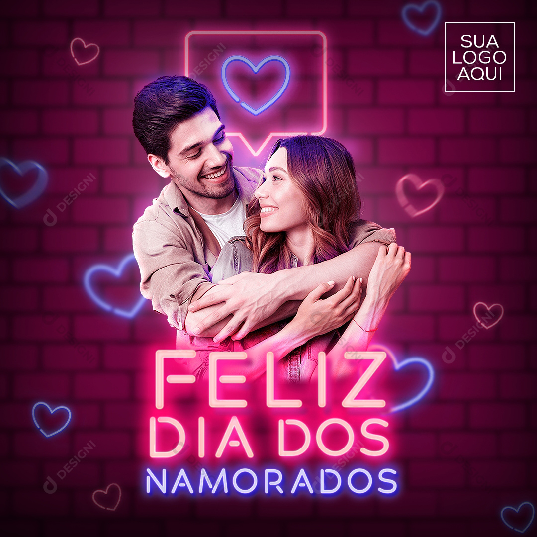 Social Media PSD Feliz dia Dos Namorados Casal