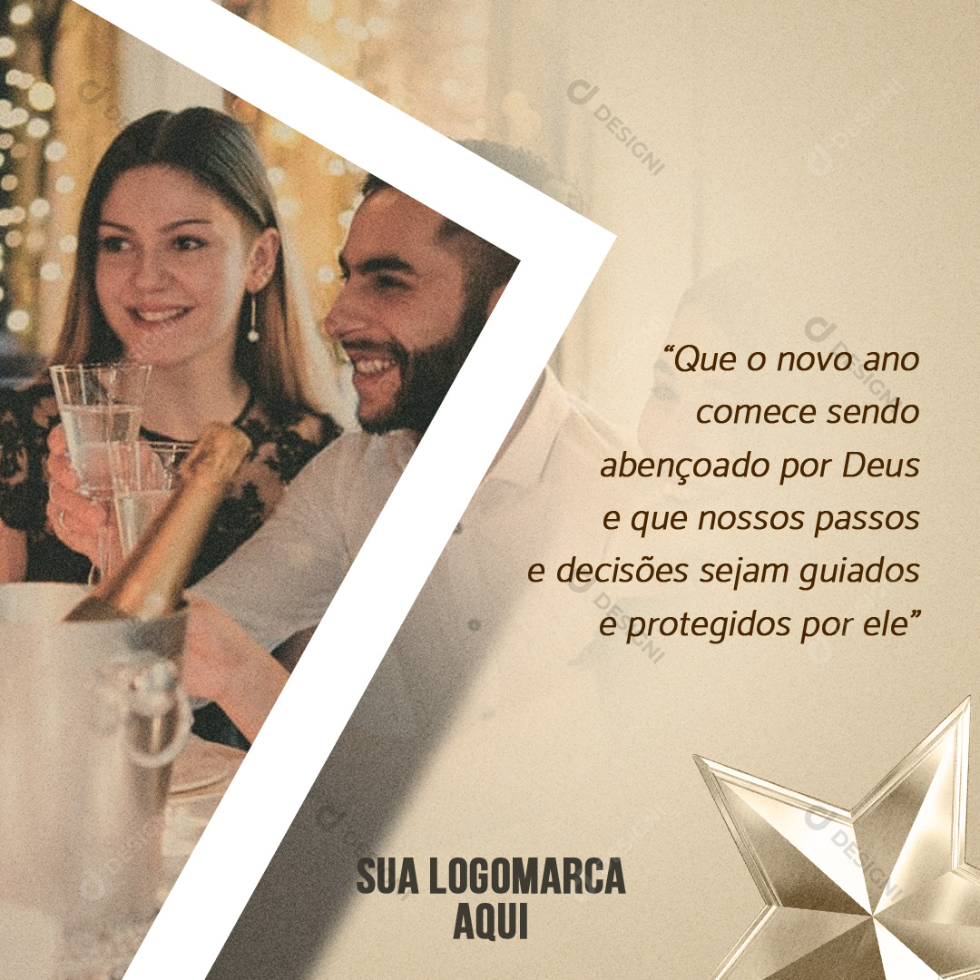 Social Media PSD Ano Novo Editável Photoshop