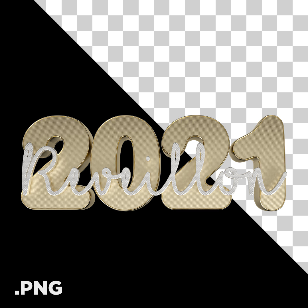 Reveillon 2021 PNG Transparente Sem Fundo 3D