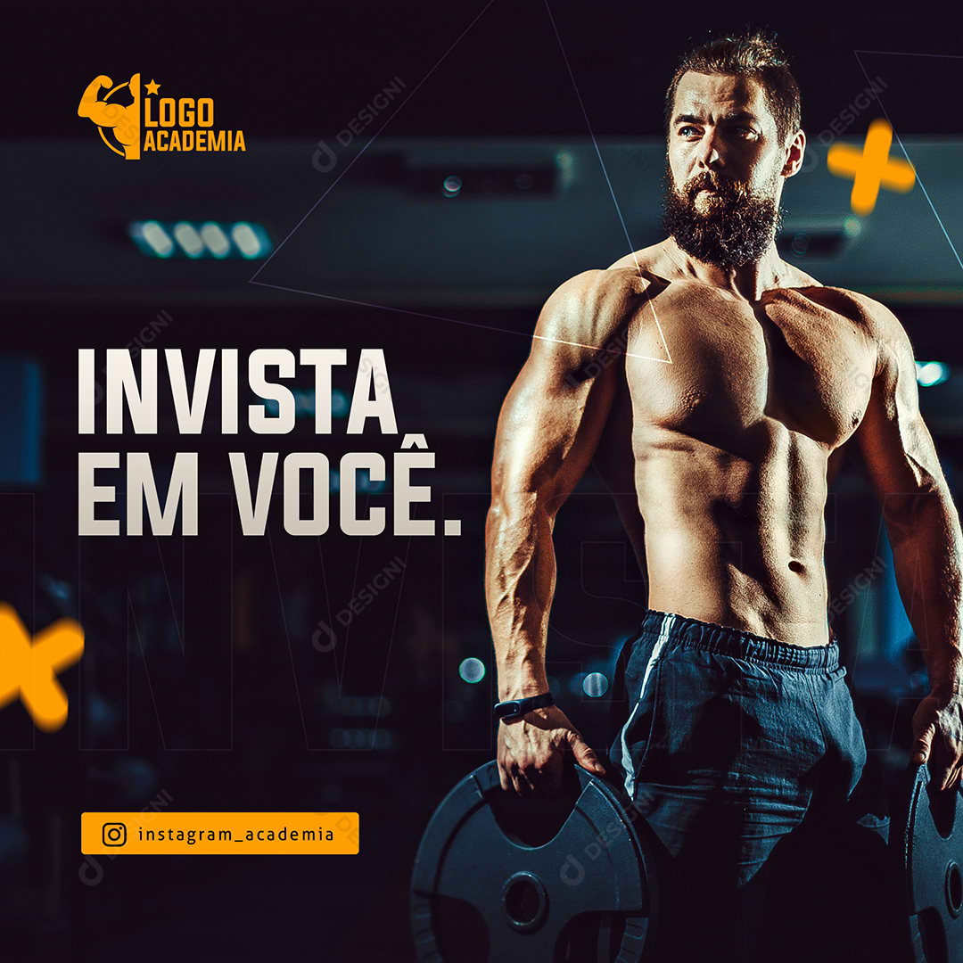 Academia Social Media PSD Fitness Gym Maromba Treino