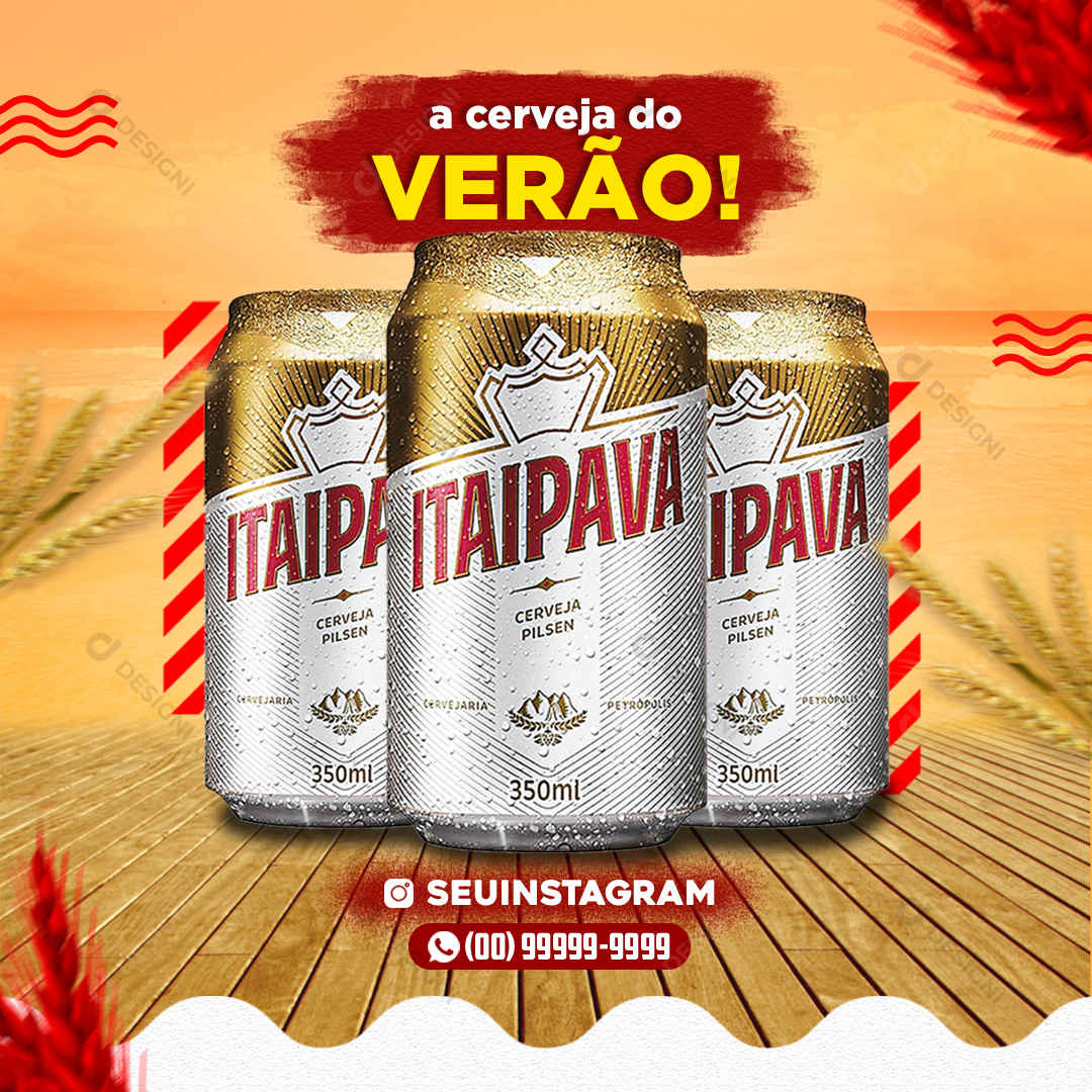 Itaipava Verão Social Media PSD Cerveja Bebida Bares