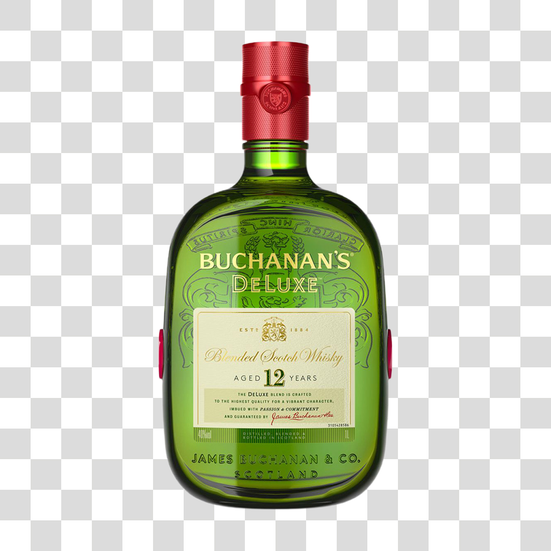 Whisky Buchanan´s Deluxe PNG Transparente Sem Fundo