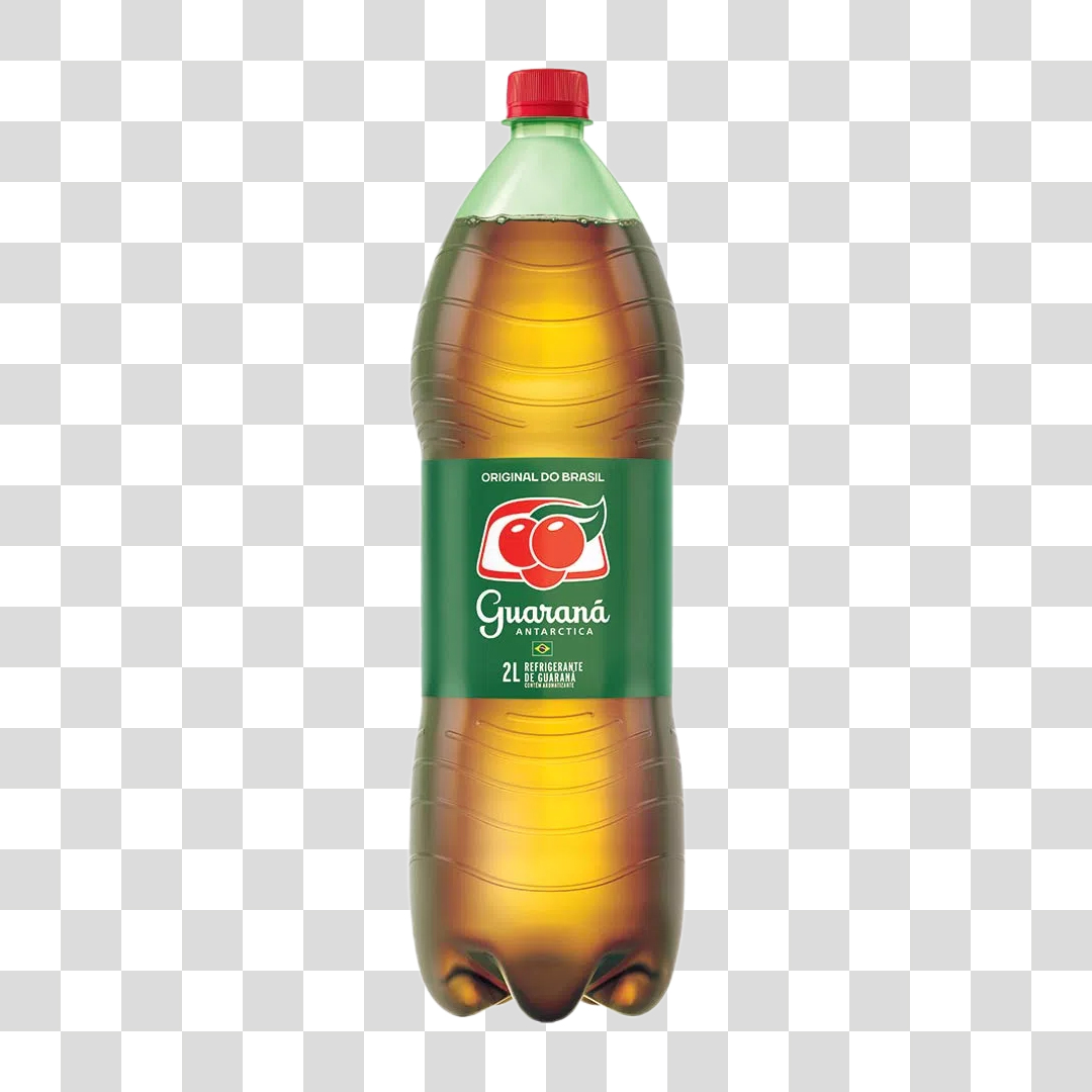 Litro de Guaraná Antarctica 2L PNG Transparente Sem Fundo