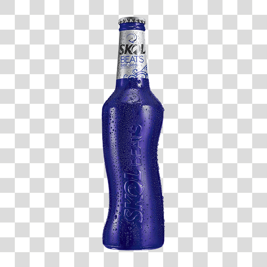 Garrafa de Cerveja Skol Beats PNG Transparente Sem Fundo