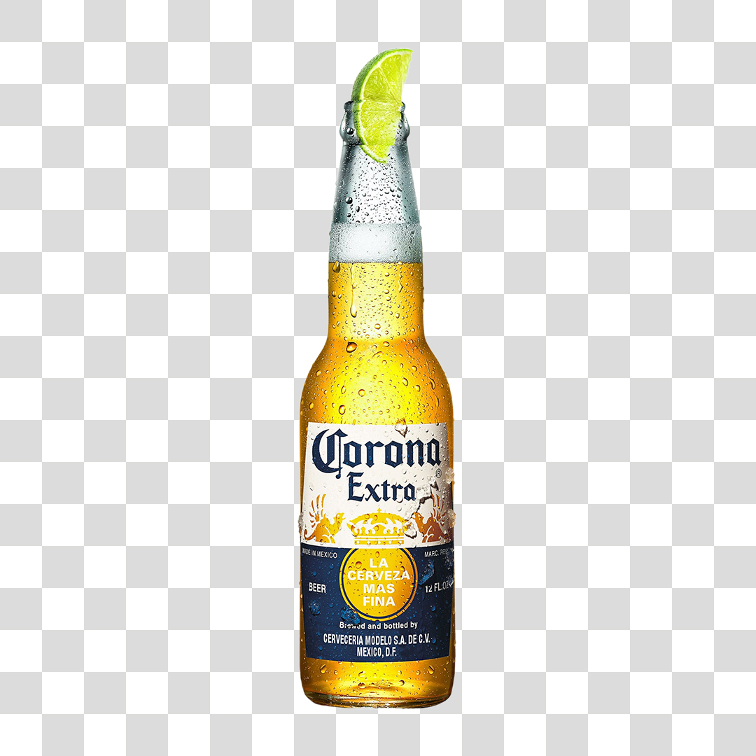 Garrafa de Cerveja Corona Extra PNG Transparente Sem Fundo