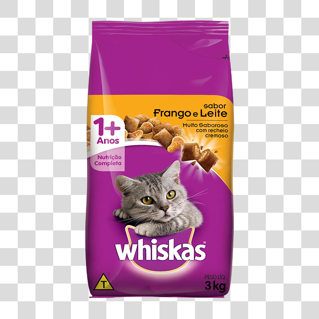 Ração Para Gato Whiskas PNG Transparente Sem Fundo