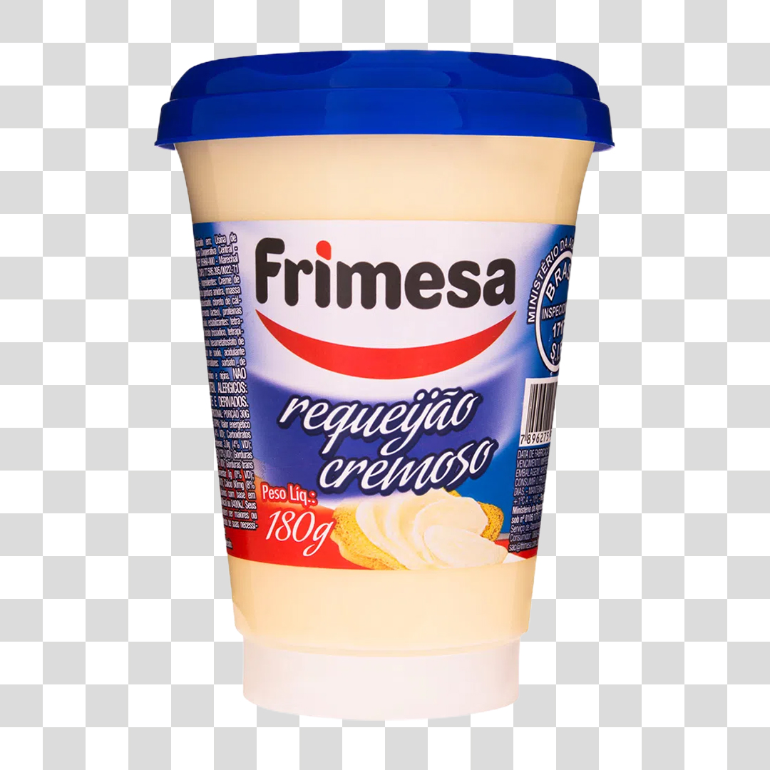 Requeijão Cremoso Frimesa PNG Transparente Sem Fundo