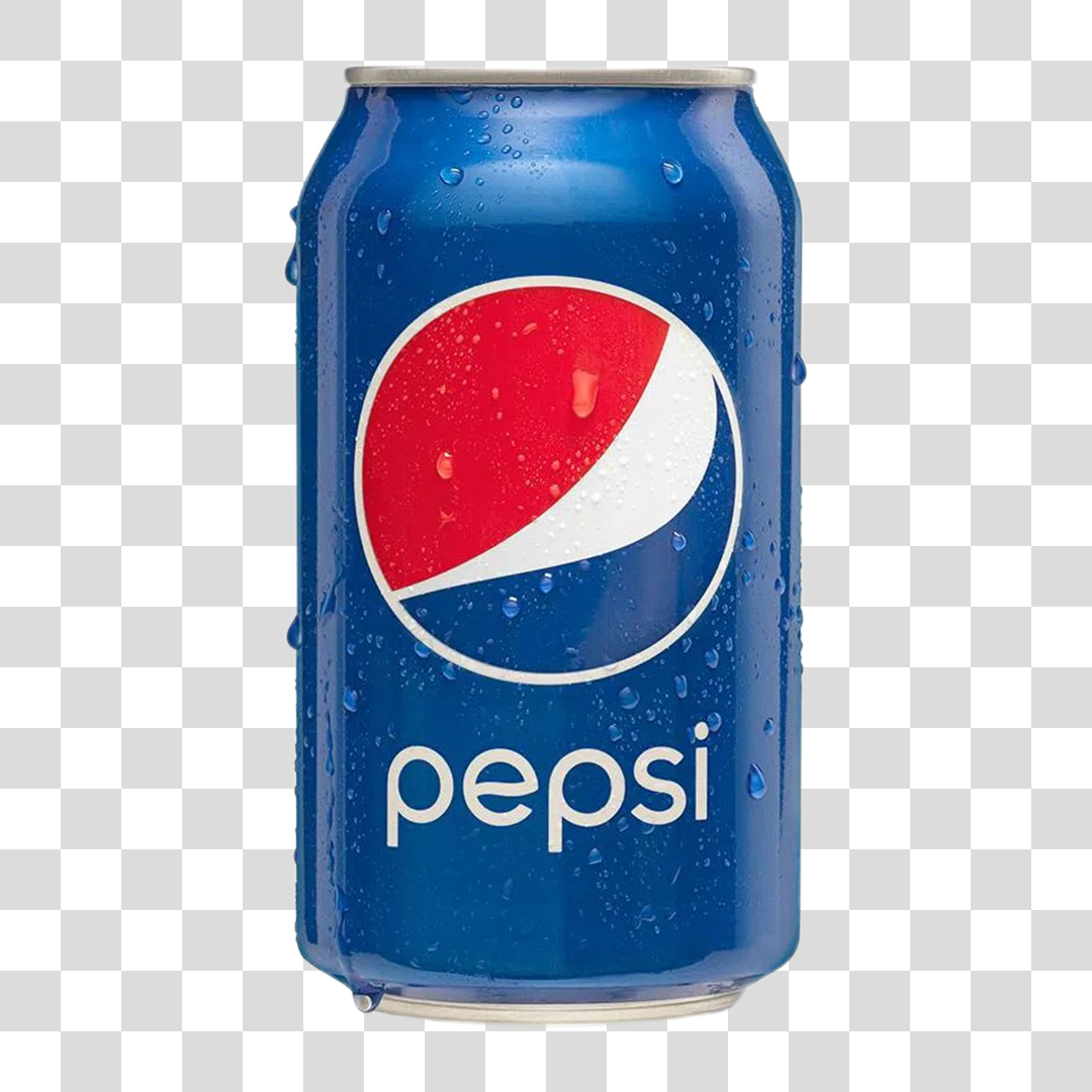 Latinha de Refrigerante Pepsi PNG Transparente Sem Fundo