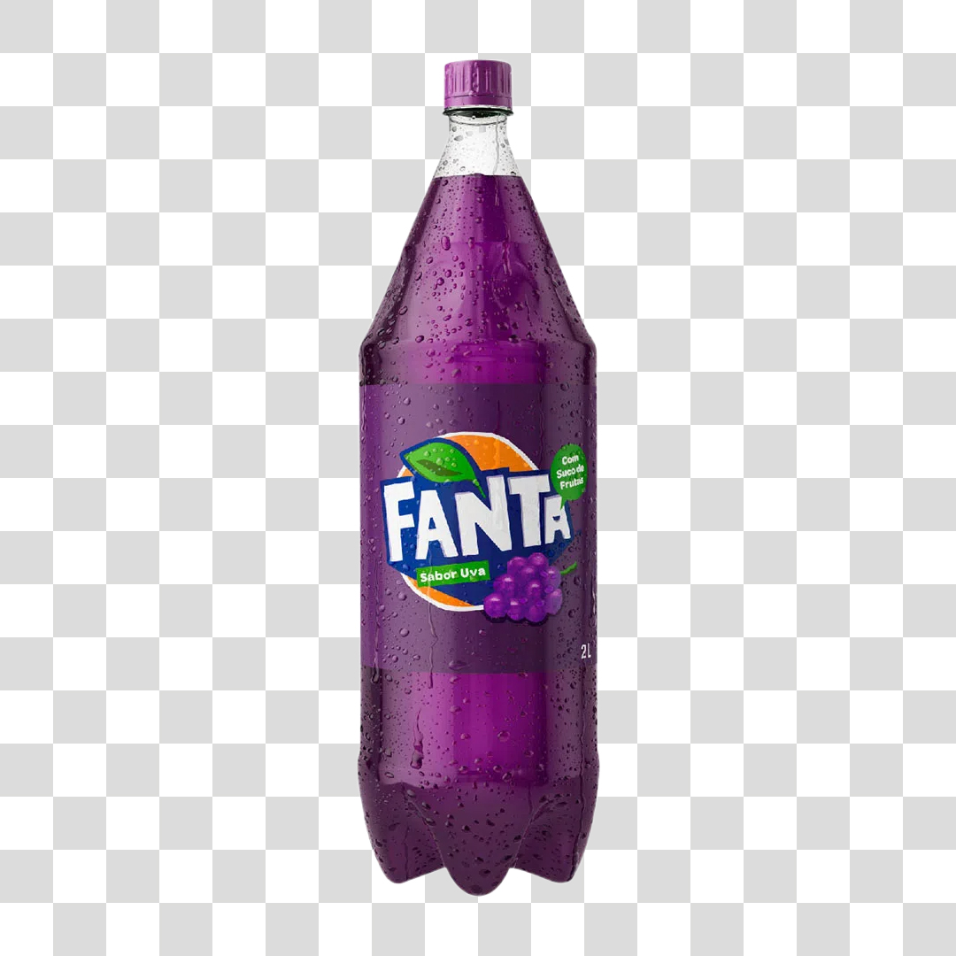 Litro Refrigerante Fanta Uva PNG Transparente Sem Fundo