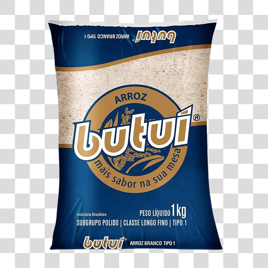 Pacote de Arroz Butuí PNG Transparente Sem Fundo