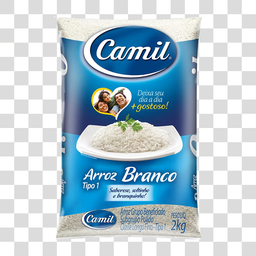 Pacote de Arroz Camil PNG Transparente Sem Fundo