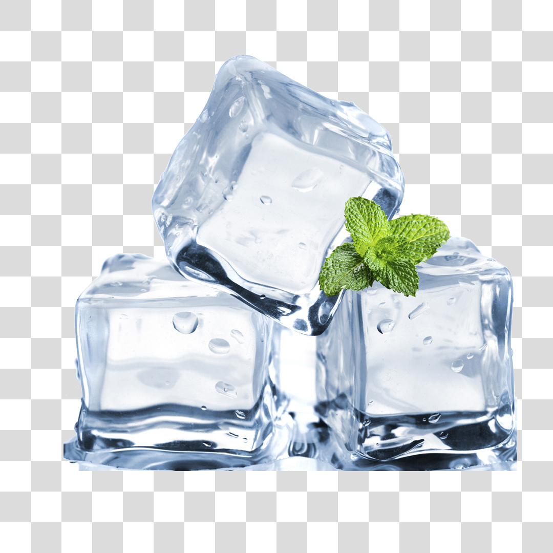 Cubos de Gelo PNG Transparente Sem Fundo