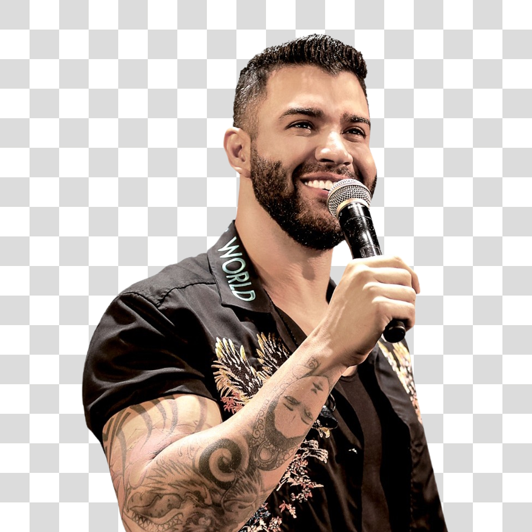 Cantor Gusttavo Lima  PNG Transparente Sem Fundo