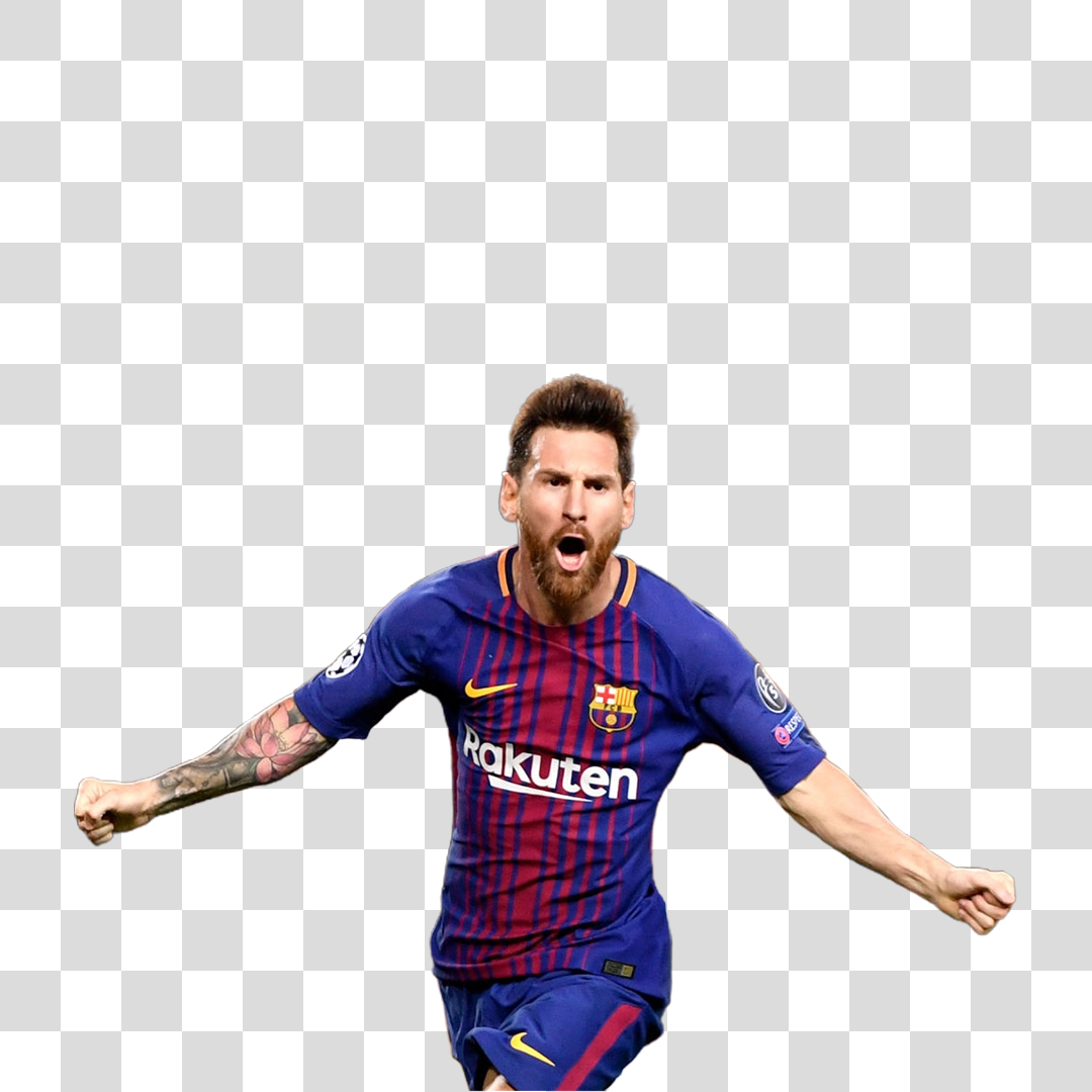 Jogador Lionel Messi PNG Transparente Sem Fundo