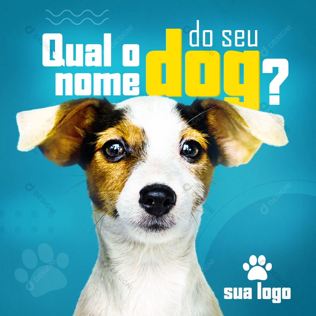 Petshop PSD Post Editável Social Media Cachorro Cães