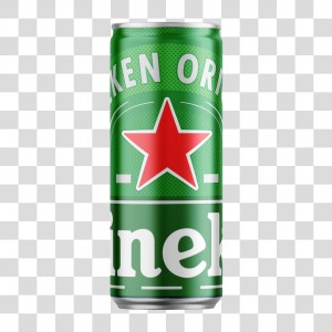 Latinha de Cerveja Heineken PNG Transparente Sem Fundo