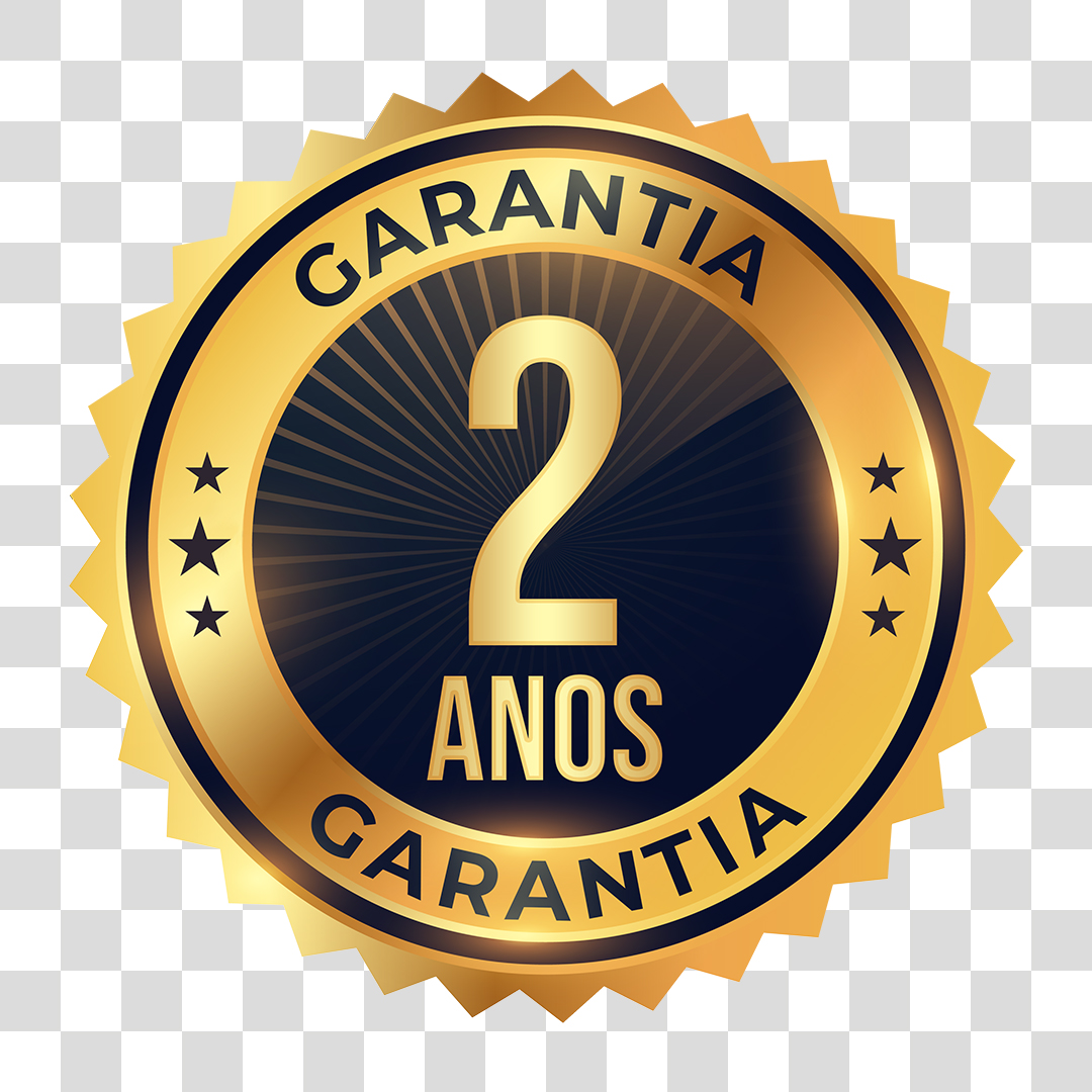 Selo de Garantia de 2 Anos PNG Transparente Sem Fundo