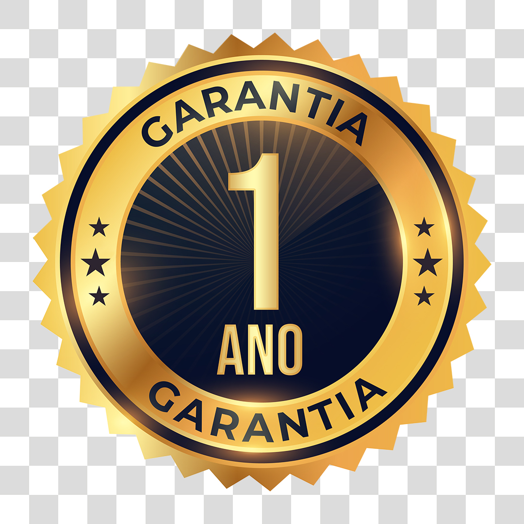 Selo de Garantia de 1 Anos PNG Transparente Sem Fundo