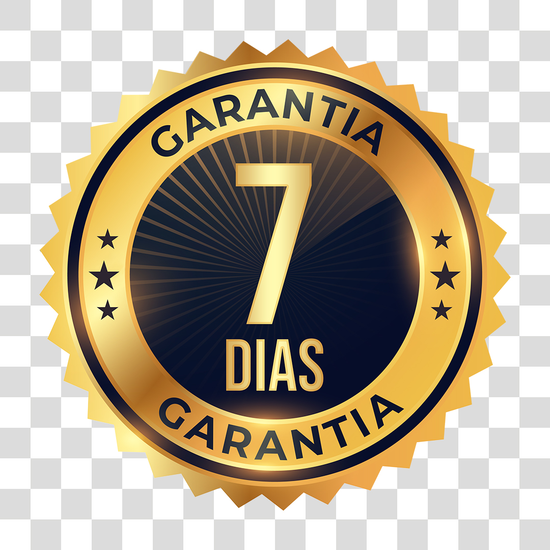 Selo de Garantia de 7 Dias PNG Transparente Sem Fundo