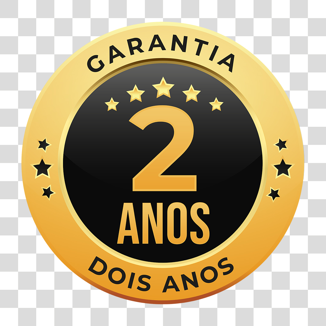 Selo de Garantia de 2 Anos PNG Transparente Sem Fundo