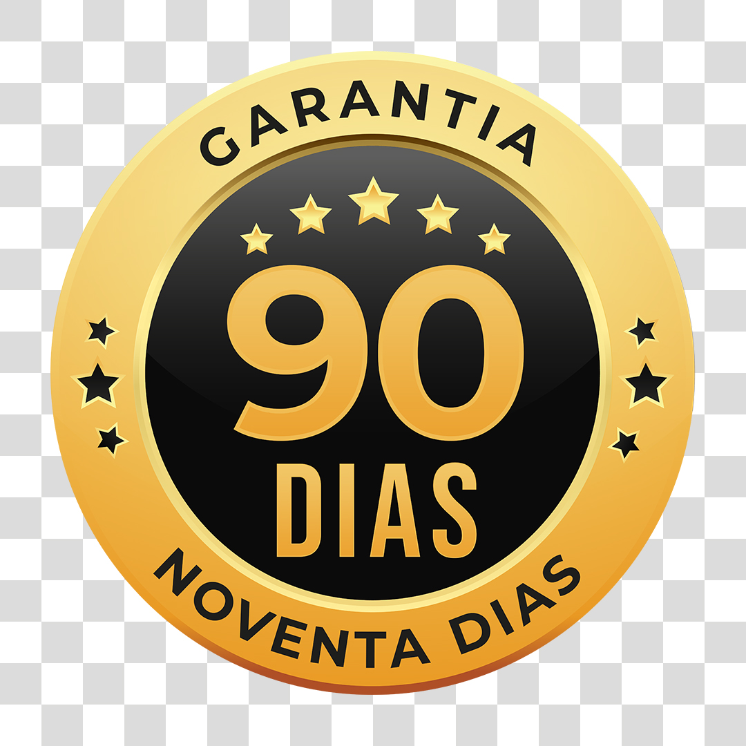 Selo de Garantia de 90 Dias PNG Transparente Sem Fundo