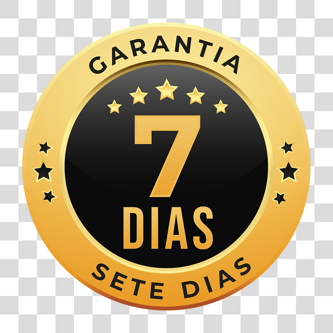 Selo de Garantia de 7 Dias PNG Transparente Sem Fundo