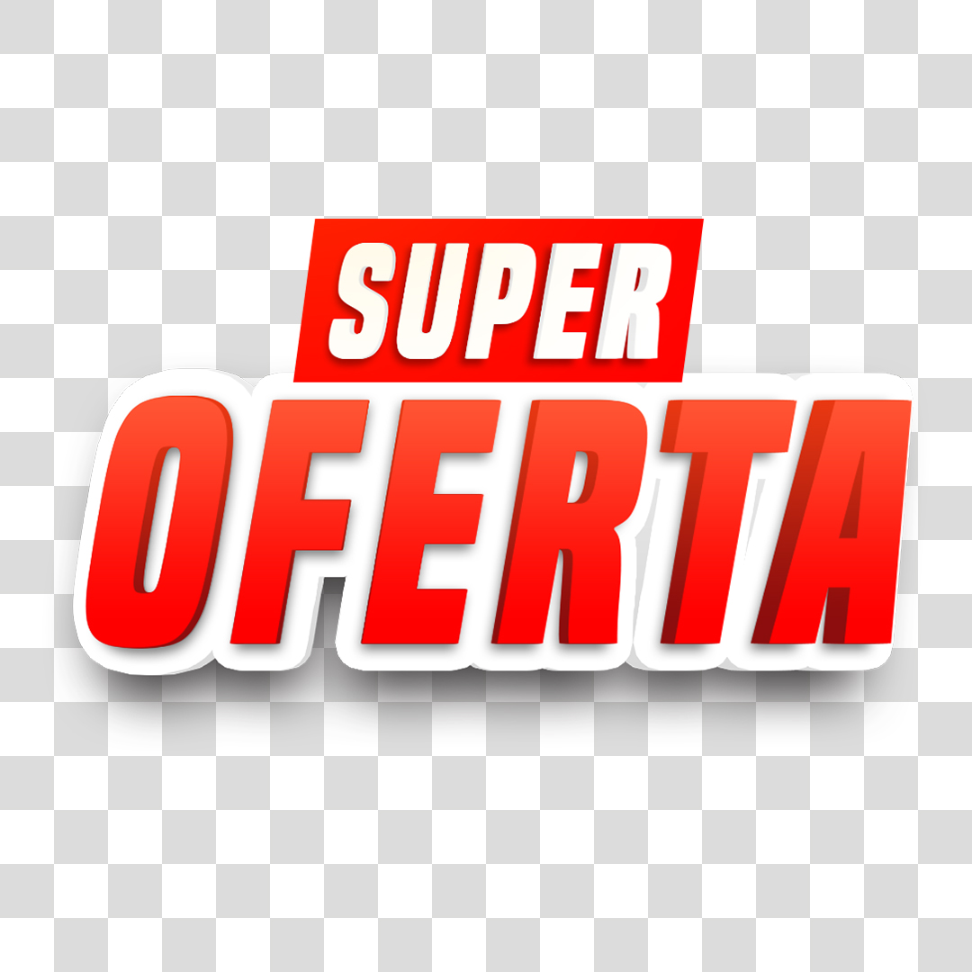 Placa de Super Oferta PNG Transparente Sem Fundo