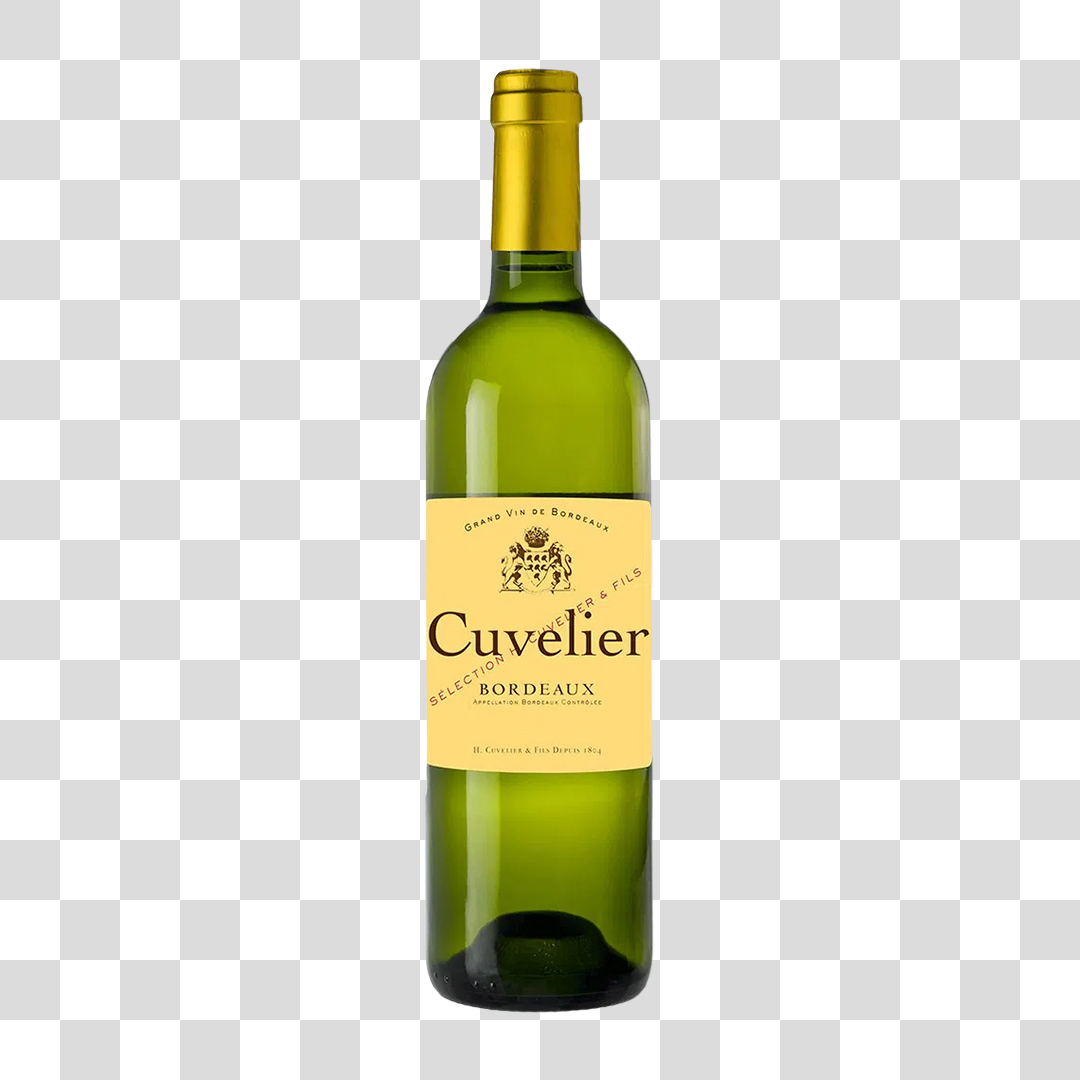 Vinho Branco Cuvelier PNG Transparente Sem Fundo