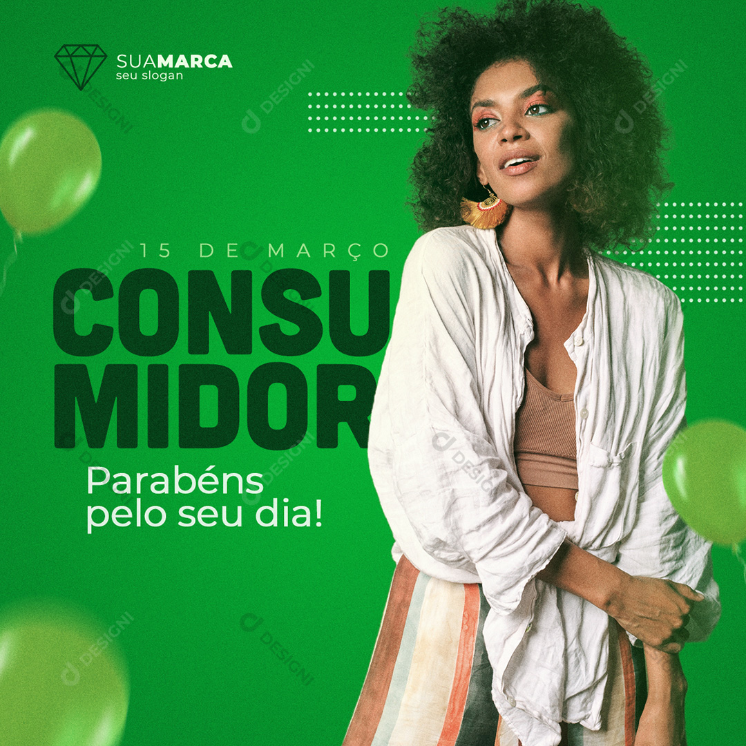 Dia do Consumidor Lojas Moda Social Media PSD Editável