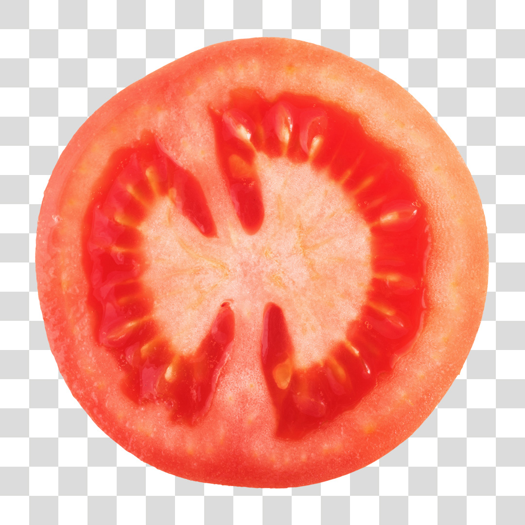 Metade de Um Tomate PNG Transparente Sem Fundo